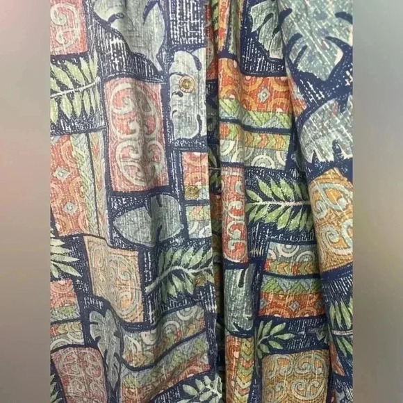 Vintage Cooke Street Reverse Print Honolulu Hawaii Short Sleeve Button Down 2XL - Picture 4 of 6
